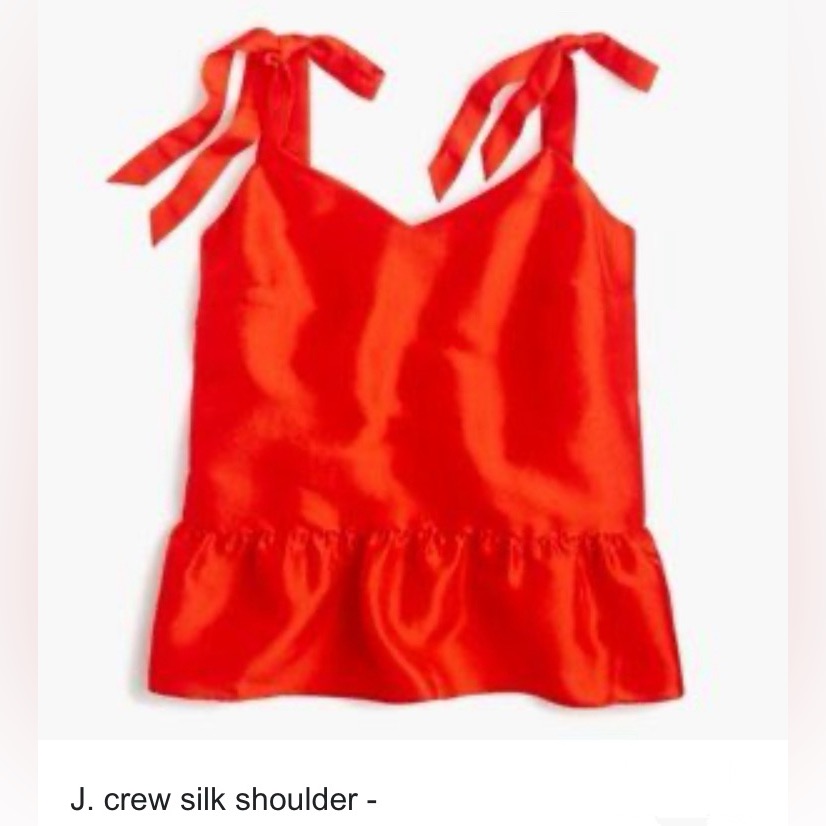Brand New J Crew Women’s Peplum Silk Top
